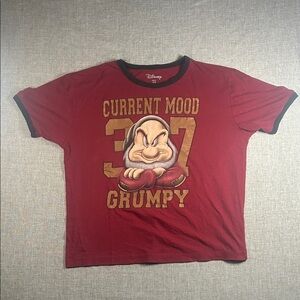 Disney Red Grumpy Graphic Tee